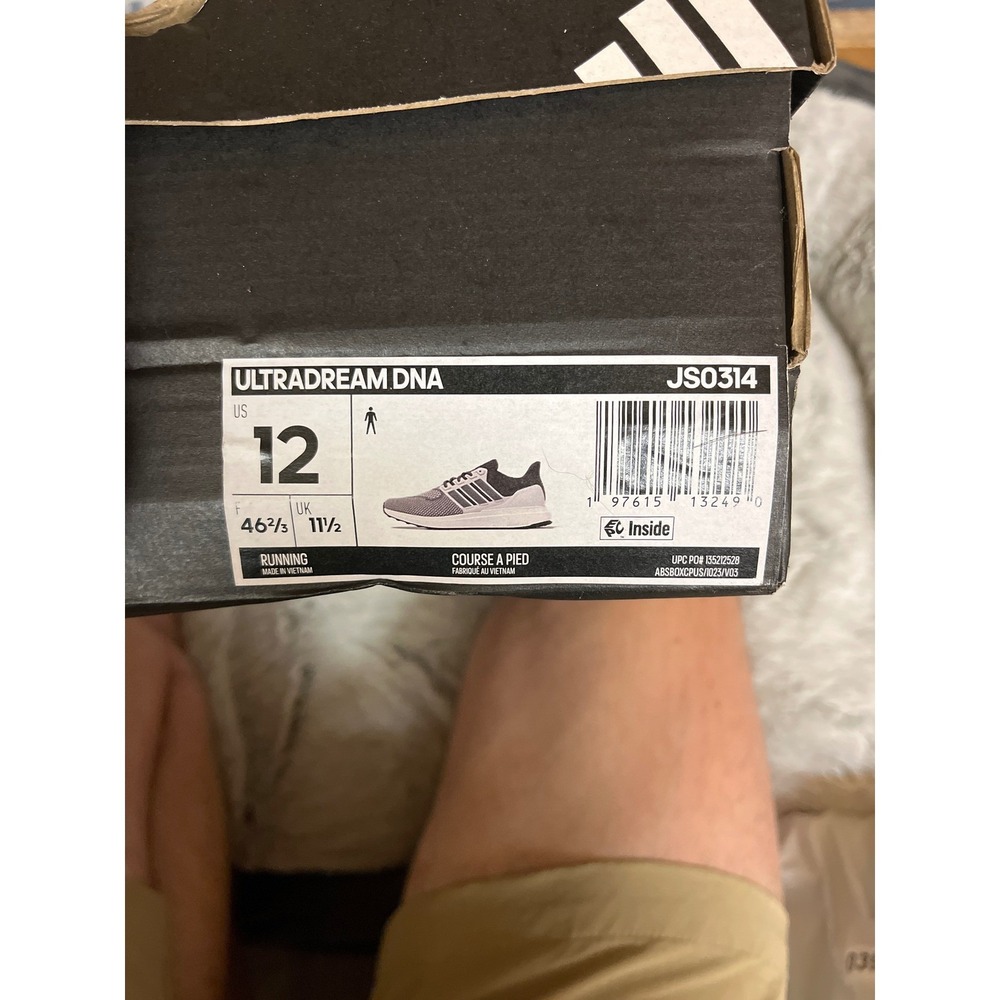 Adidas Ultradream DNA Mens Running Shoes Grey Black JS0314 Size 12 - Picture 6 of 6